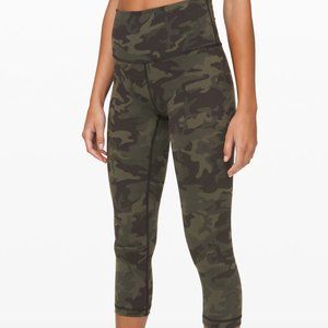 Lululemon Wunder Under Crop - Camo